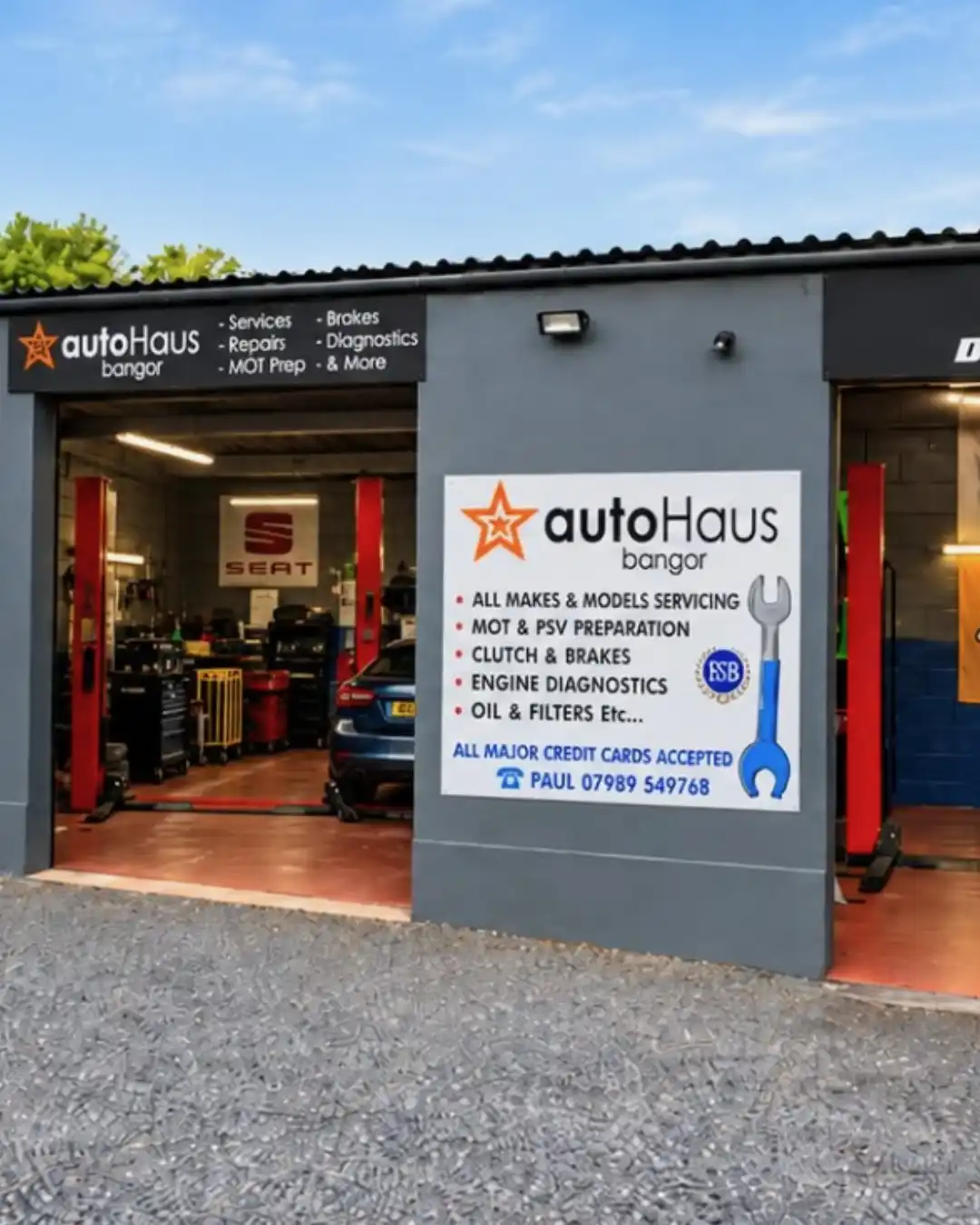 AutoHaus Bangor garage frontage